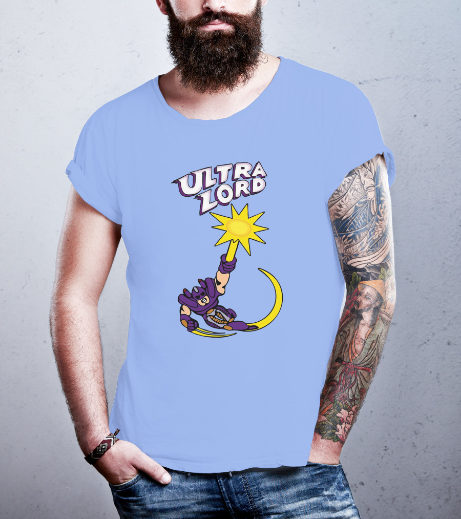 Ultra Lord Heroic Superhero Holding Star Power Burst T-Shirt