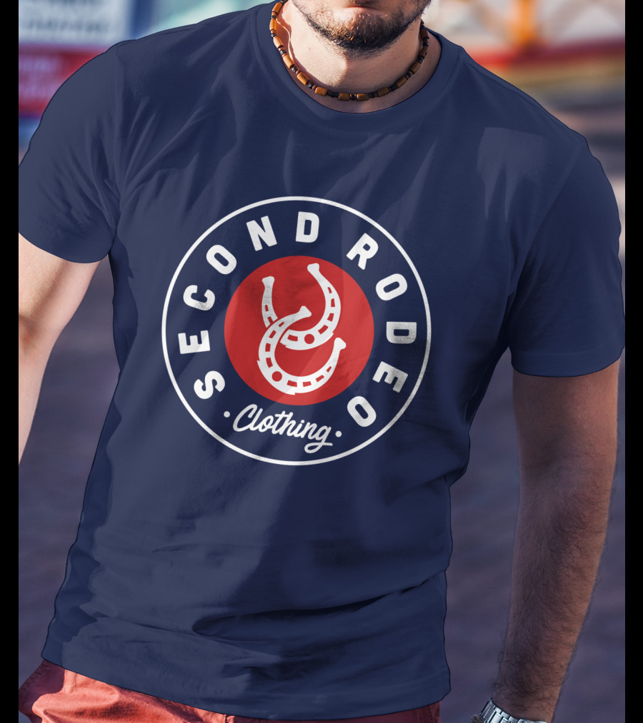 Second Rodeo Clothing Horseshoe Badge T-Shirt