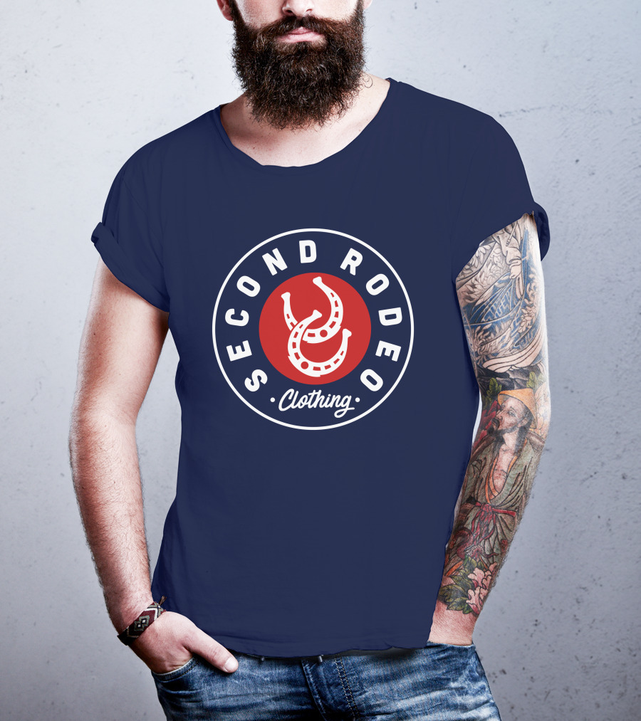 Second Rodeo Clothing Horseshoe Badge T-Shirt