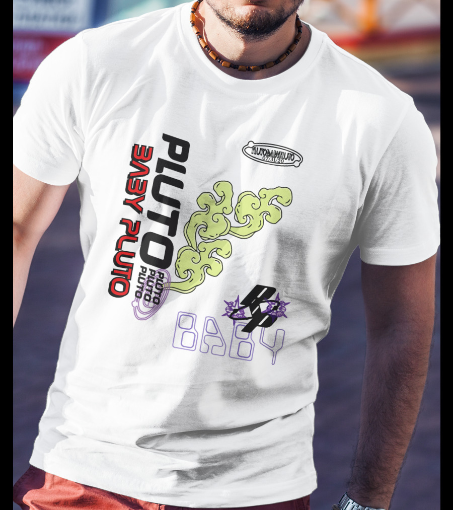 Pluto Baby Pluto Futuristic Exodus Vibrations T-Shirt