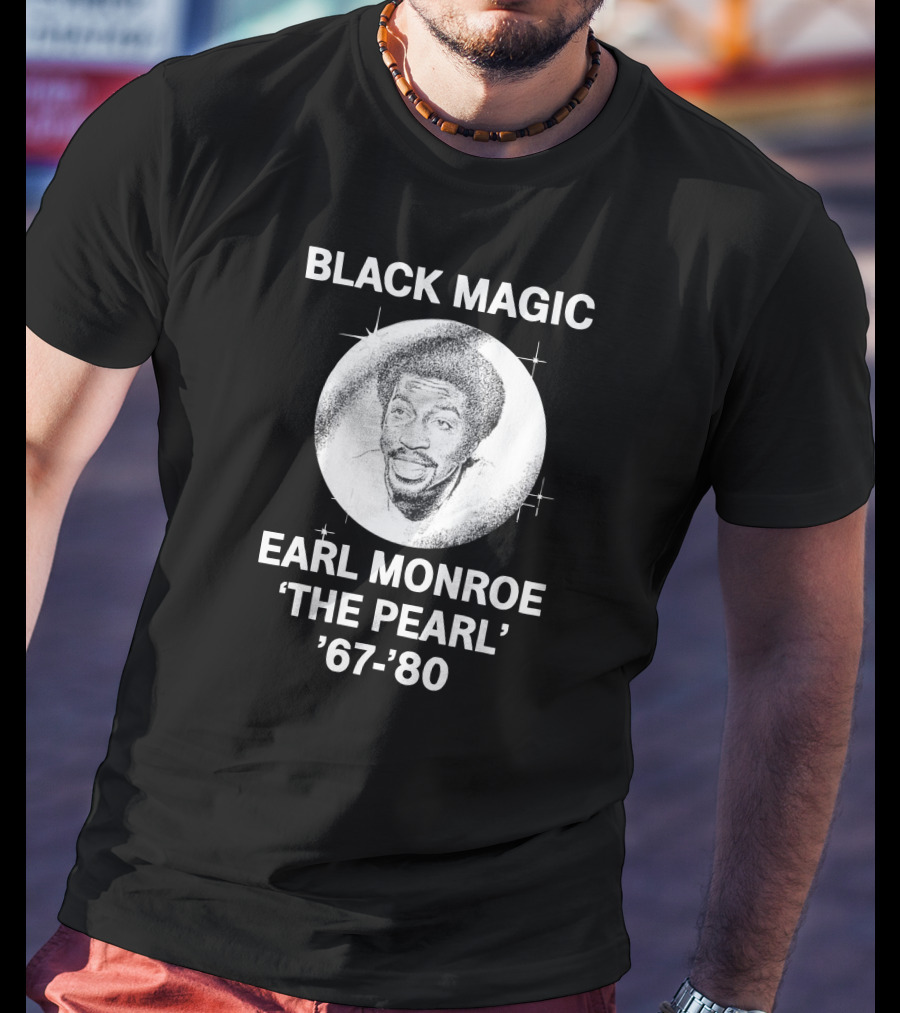 Black Magic Earl Monroe 'The Pearl' '67-'80 T-Shirt