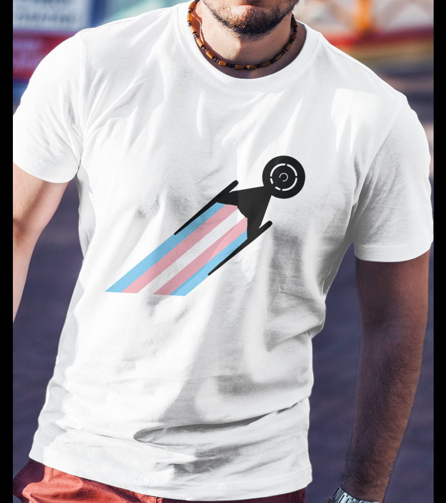Star Trek Discovery GLAAD USS Transgender Pride Enterprise T-Shirt