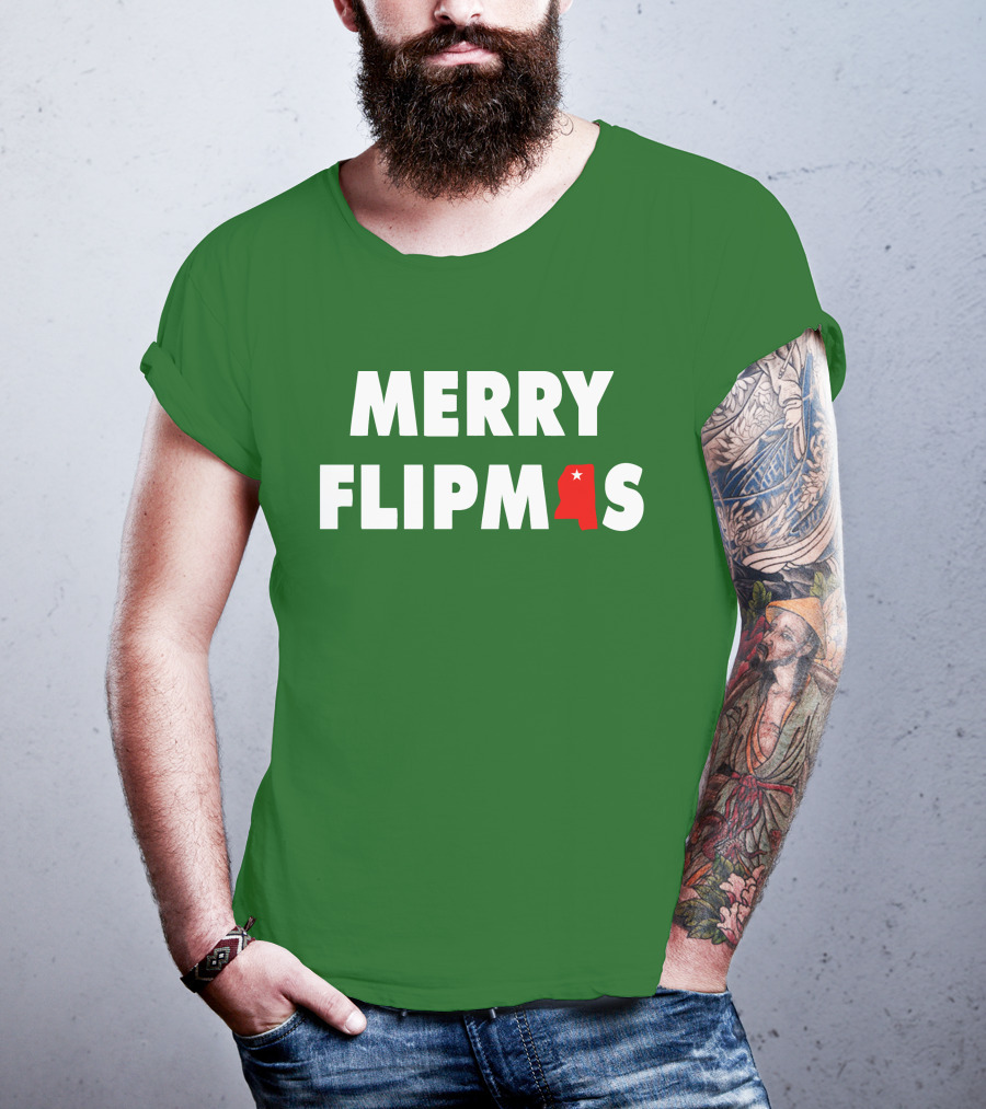 Merry Flipmas Lane Kiffin Alabama Holiday Tshirt T-Shirt