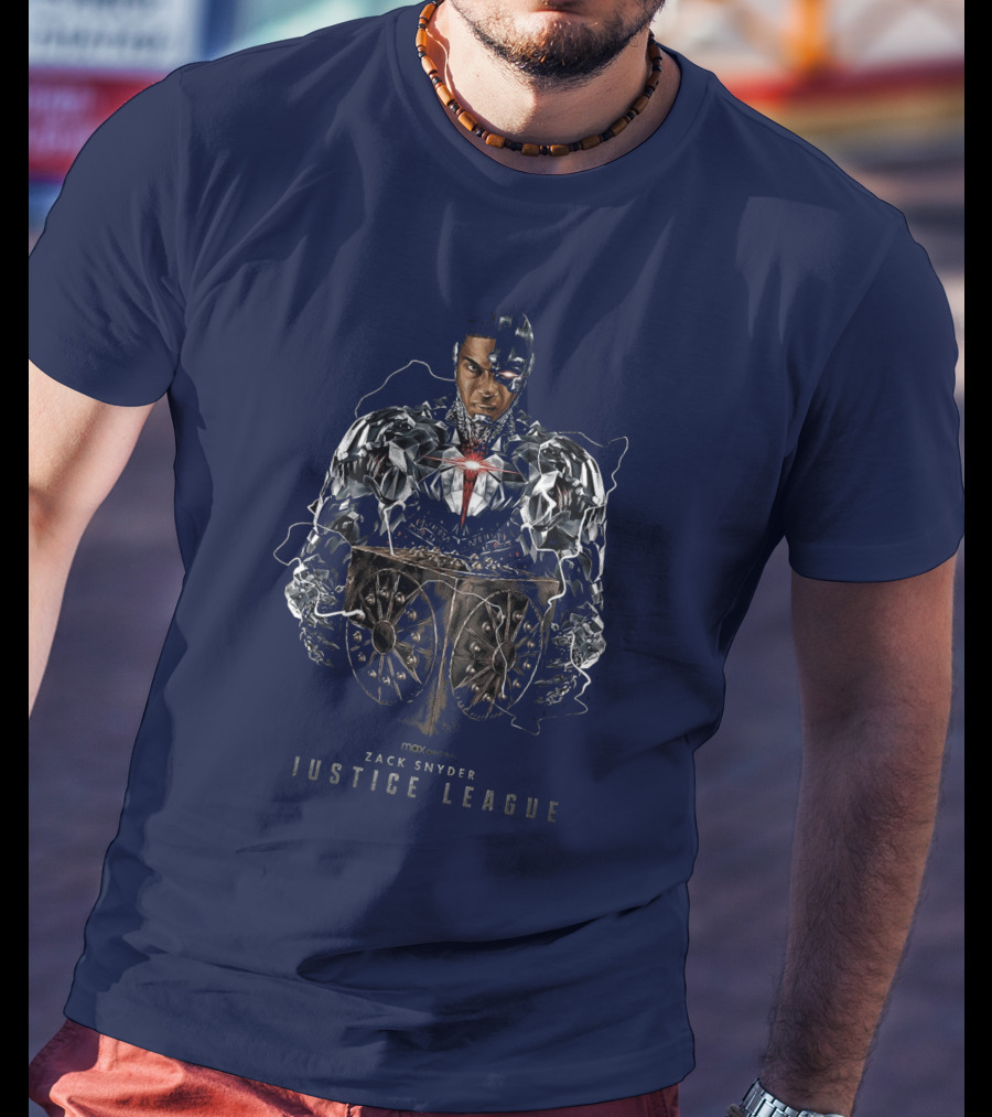 Zack Snyder Justice League Cyborg By Tracie Ching T-Shirt
