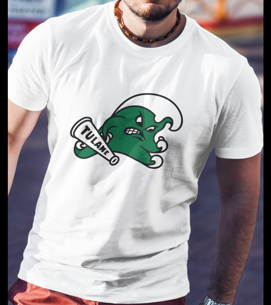 Tulane Angry Wave Halter Top T-Shirt
