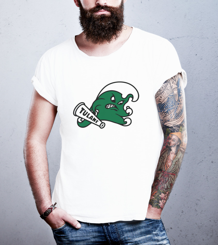 Tulane Angry Wave Halter Top T-Shirt