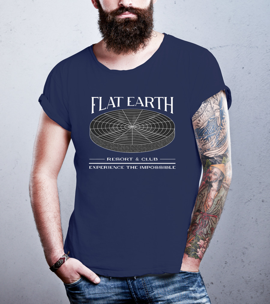 Flat Earth Resort And Club Experience The Impossible T-Shirt