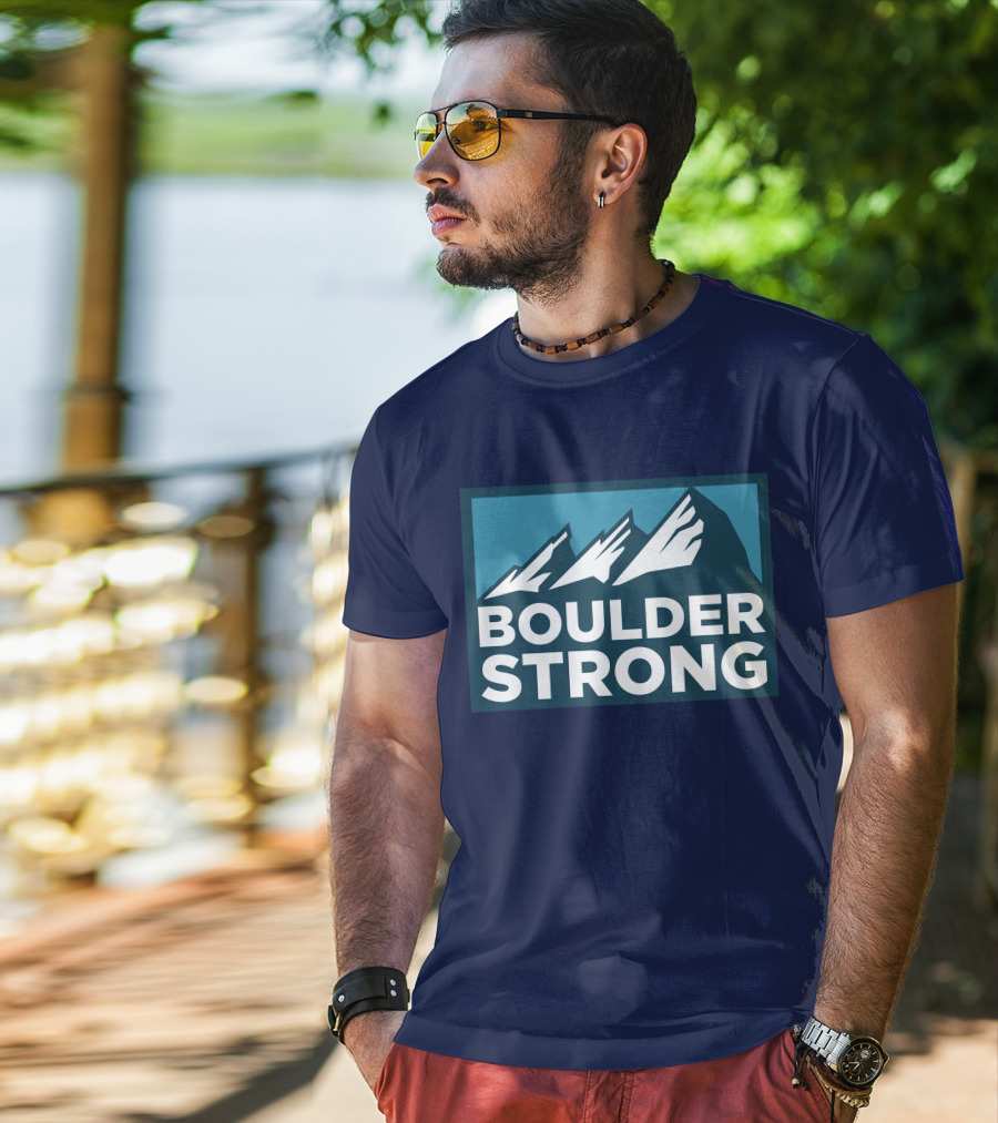 Boulder Strong Mountain Peaks T-Shirt
