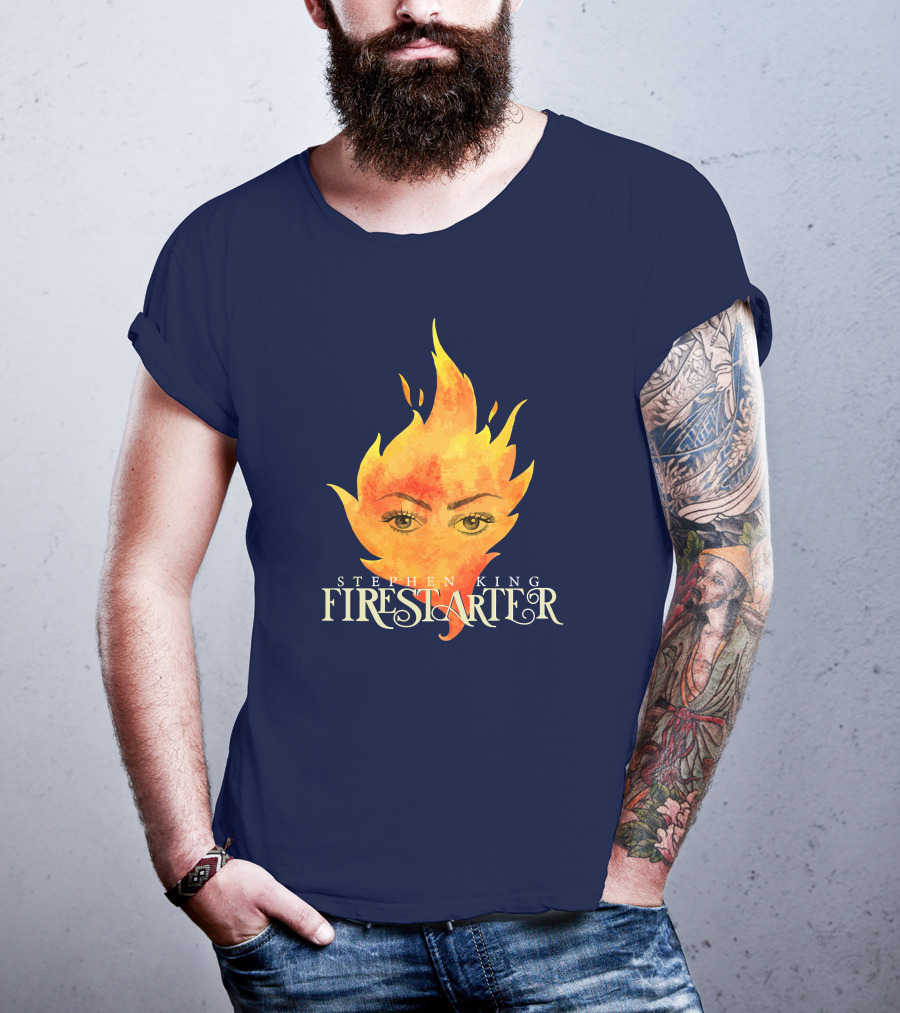 Stephen King Firestarter Fiery Eyes T-Shirt