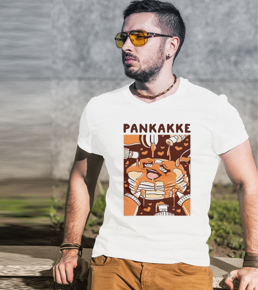 Pankakke Melting Pancake Heart Candies Syrup Bottles T-Shirt
