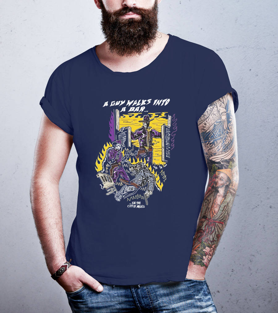 A Guy Walks Into A Bar In The City Of Angels T-Shirt