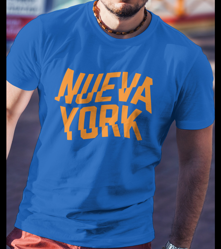 Nueva York Bold Orange Blue T-Shirt