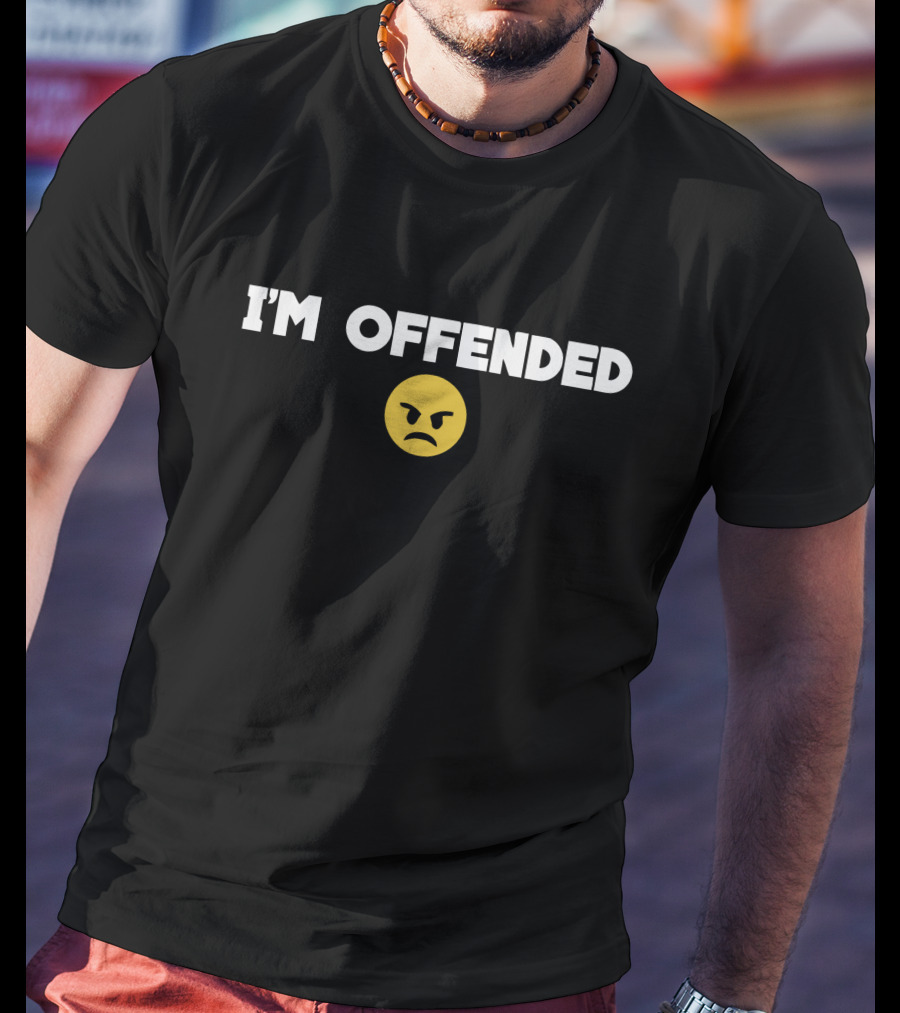 Awaken With JP I'm Offended Angry Face T-Shirt