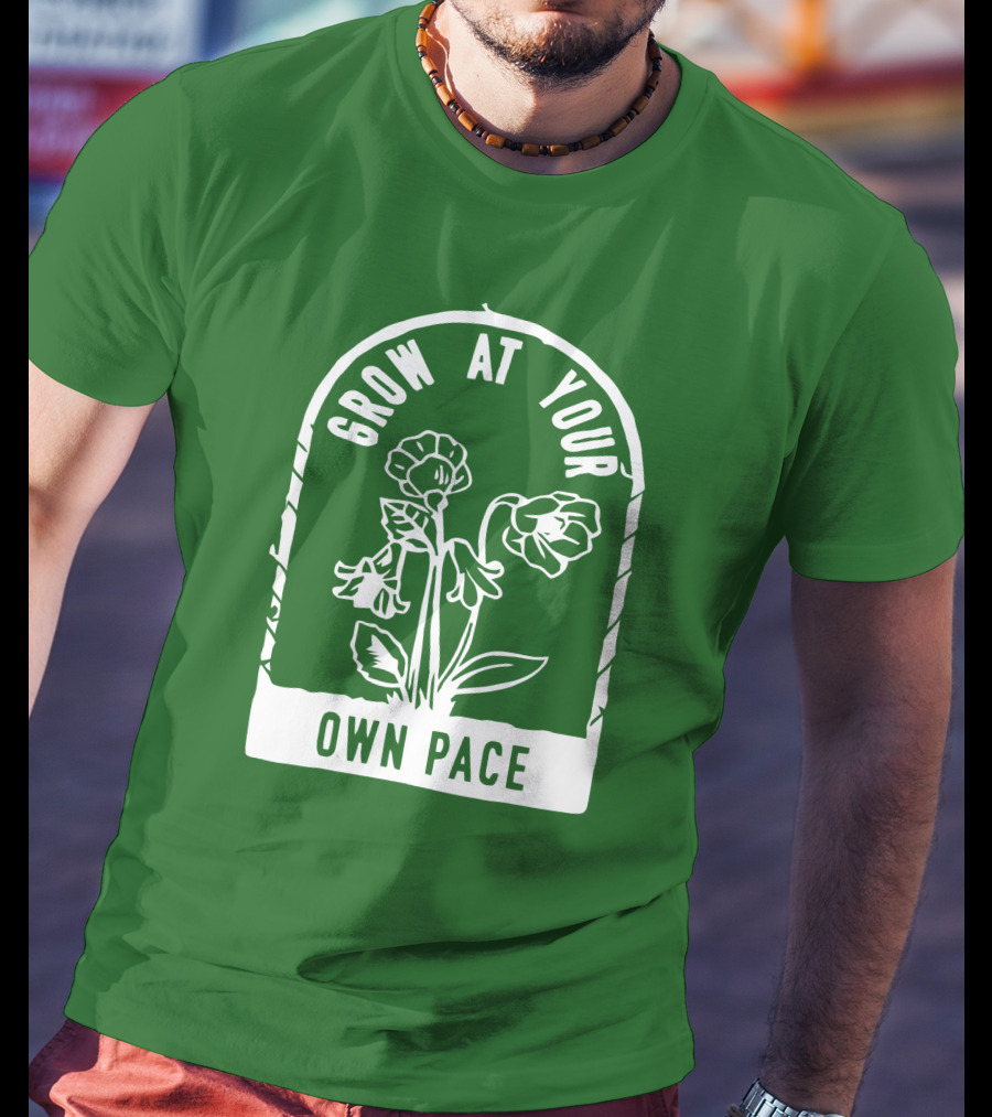 Grow At Your Own Pace Botanical Archway T-Shirt
