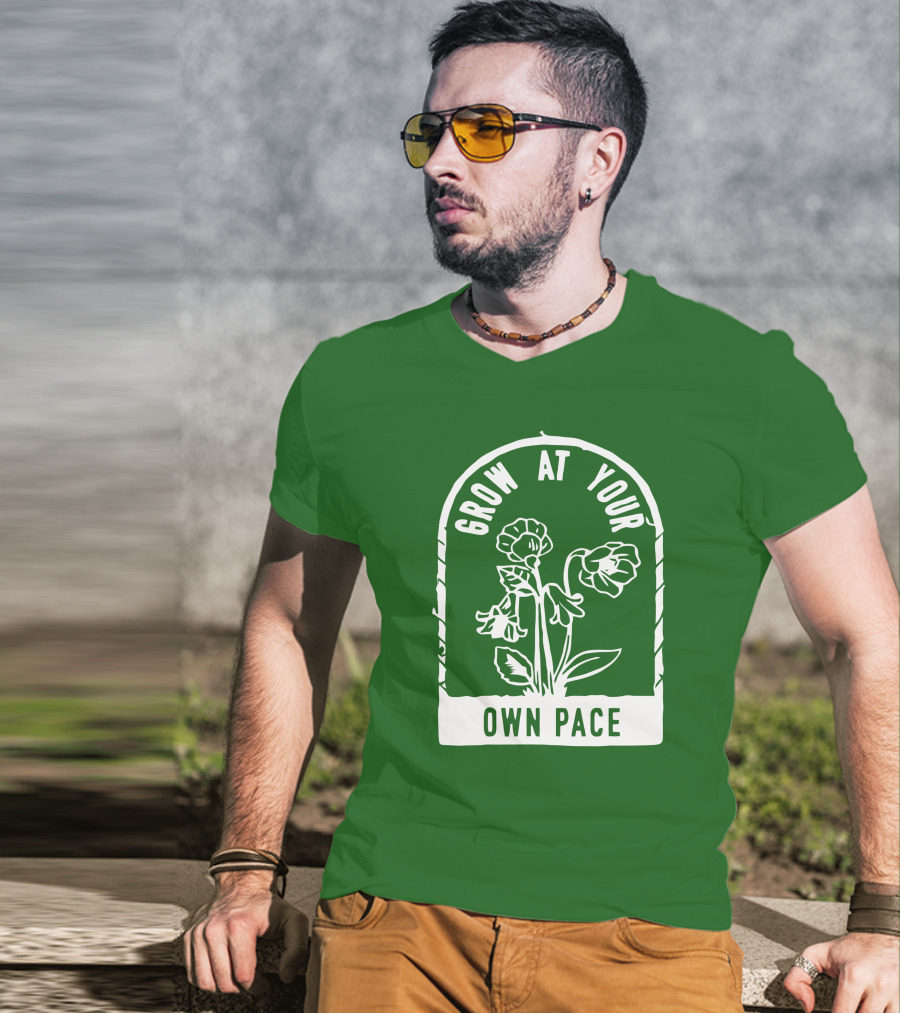 Grow At Your Own Pace Botanical Archway T-Shirt
