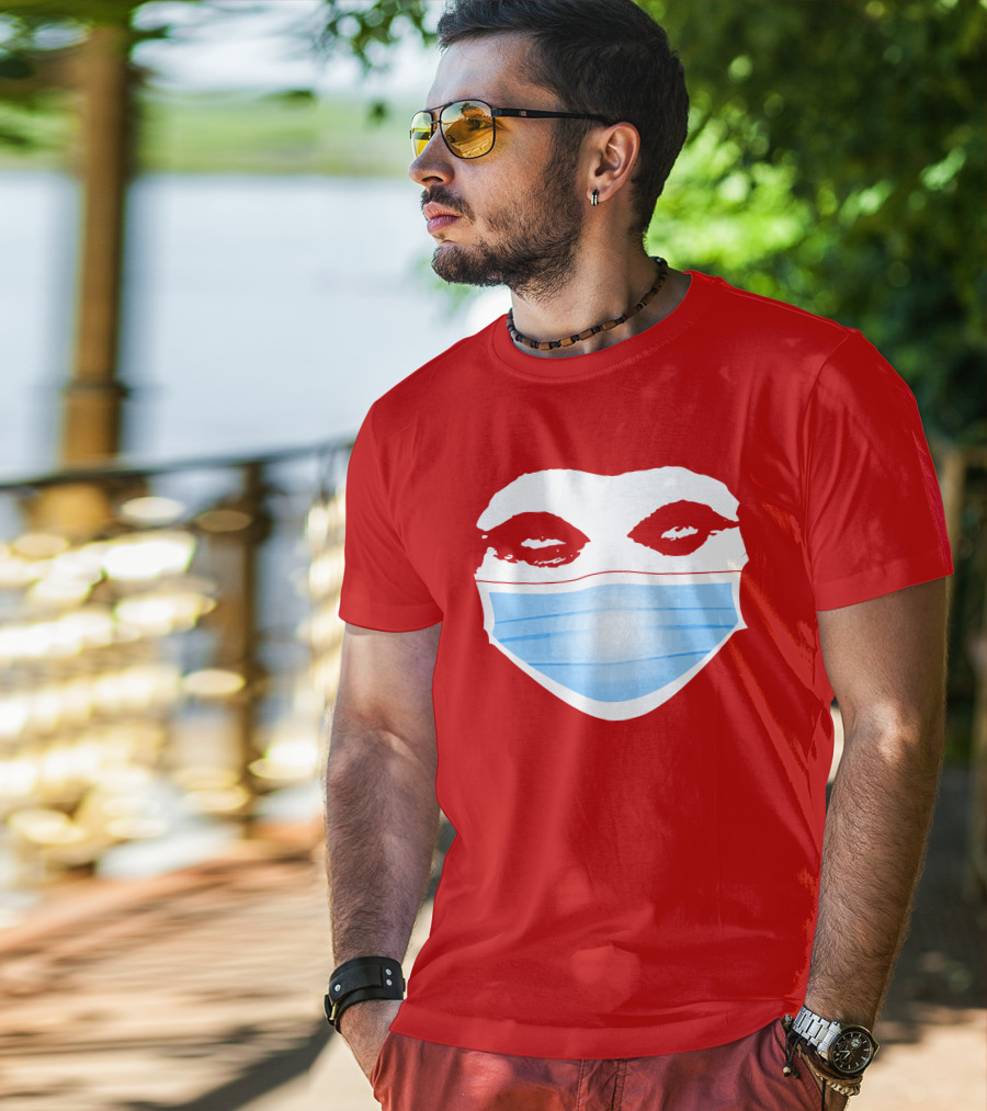Greg Gutfeld Red Face Mask T-Shirt