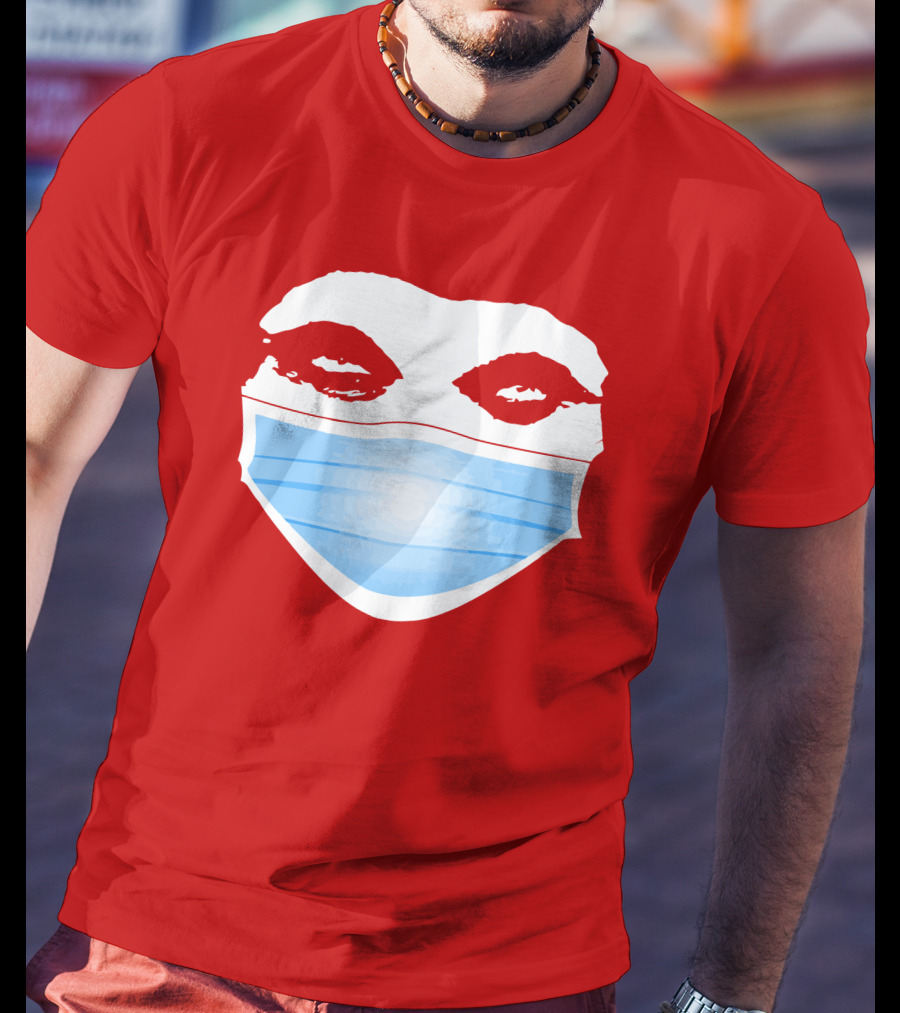 Greg Gutfeld Red Face Mask T-Shirt