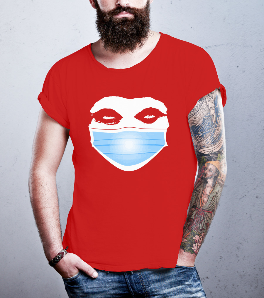 Greg Gutfeld Red Face Mask T-Shirt