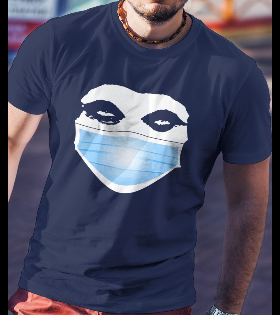 Gutfeld Store Blue Masked Face T-Shirt