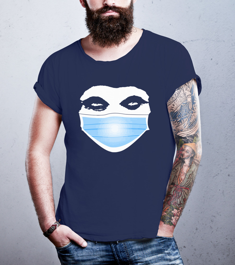 Gutfeld Store Blue Masked Face T-Shirt