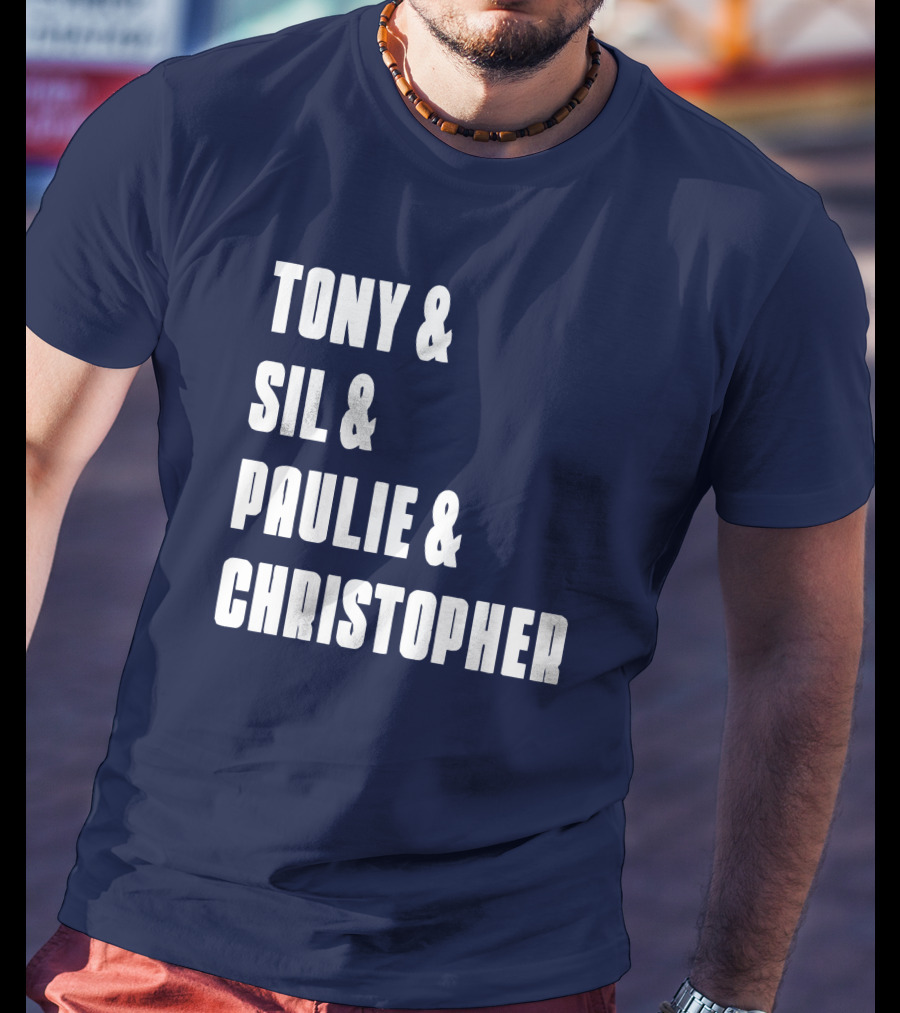 Tony And Sil And Paulie And Christopher Sopranos Characters T-Shirt