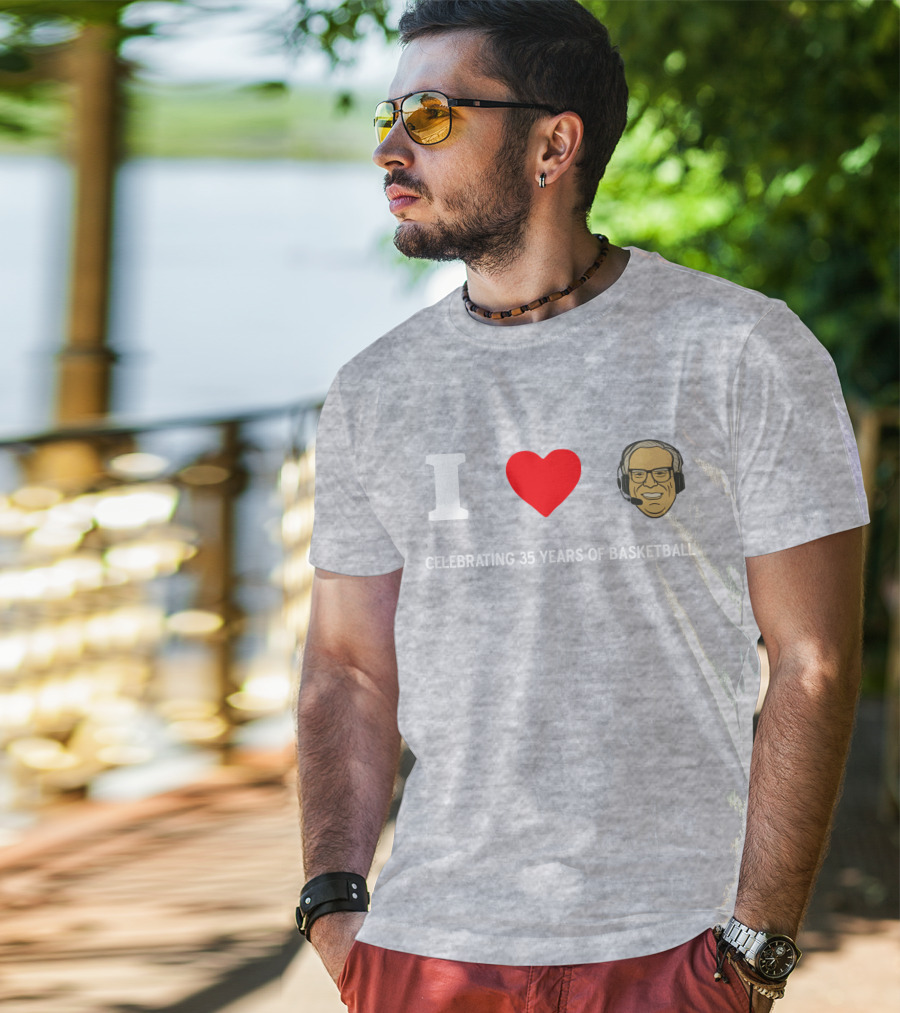 I Heart Jim Paschke Celebrating 35 Years Of Basketball T-Shirt