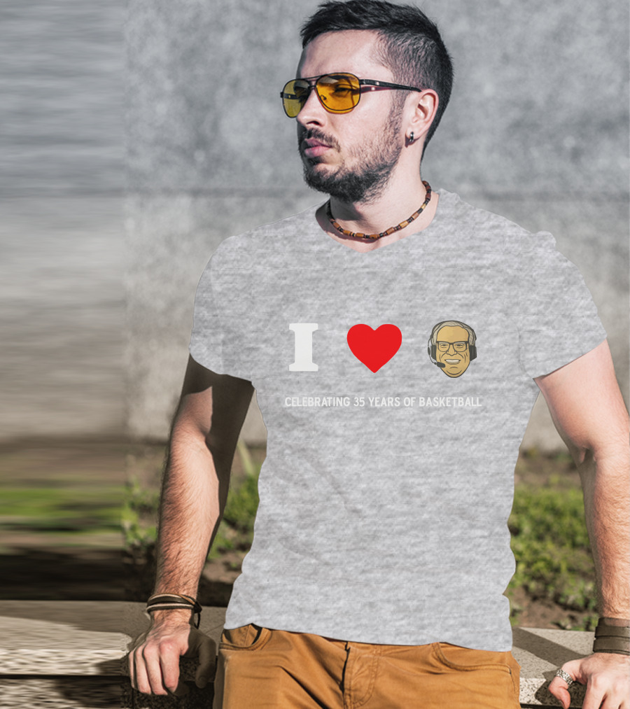 I Heart Jim Paschke Celebrating 35 Years Of Basketball T-Shirt