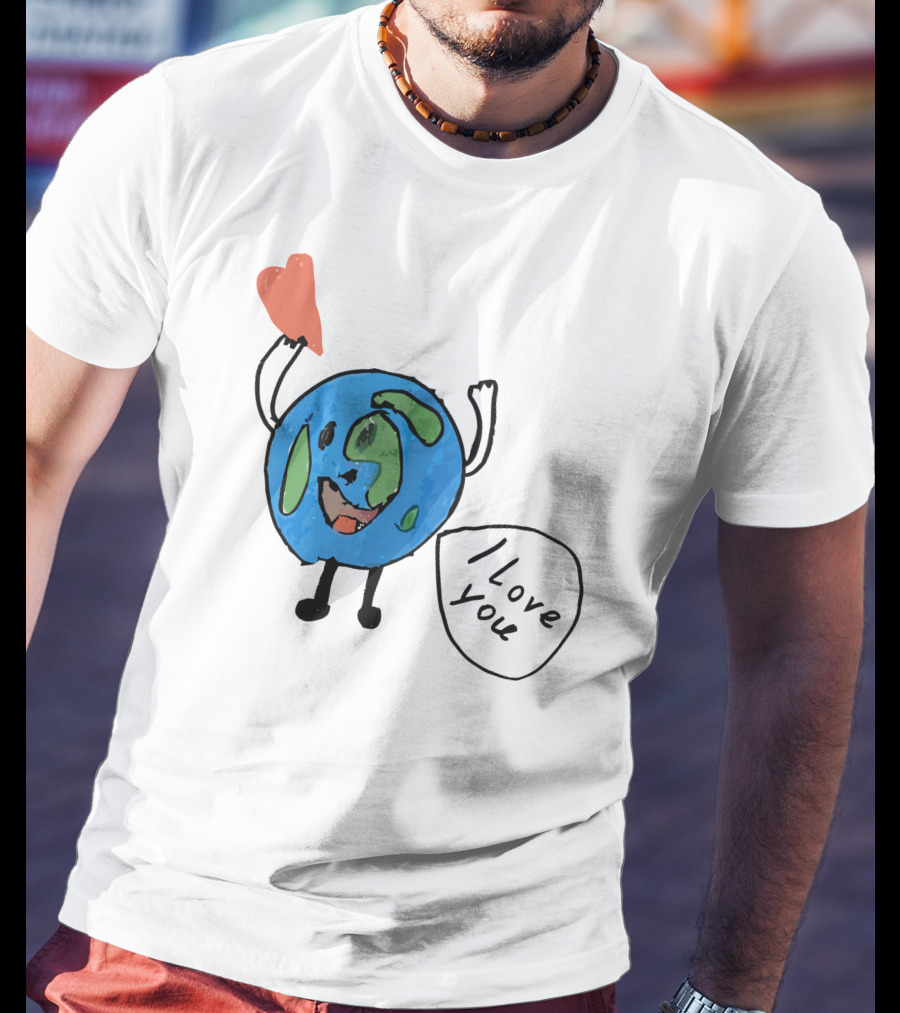 I Love You Earth Heart T-Shirt