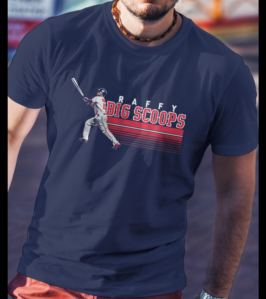 Raffy Big Scoops Baseball Player Silhouette With Bat T-Shirt