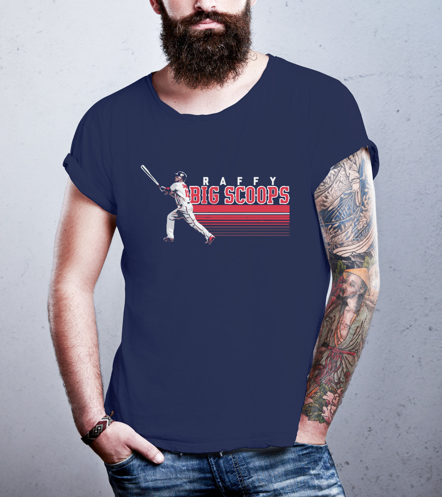 Raffy Big Scoops Baseball Player Silhouette With Bat T-Shirt