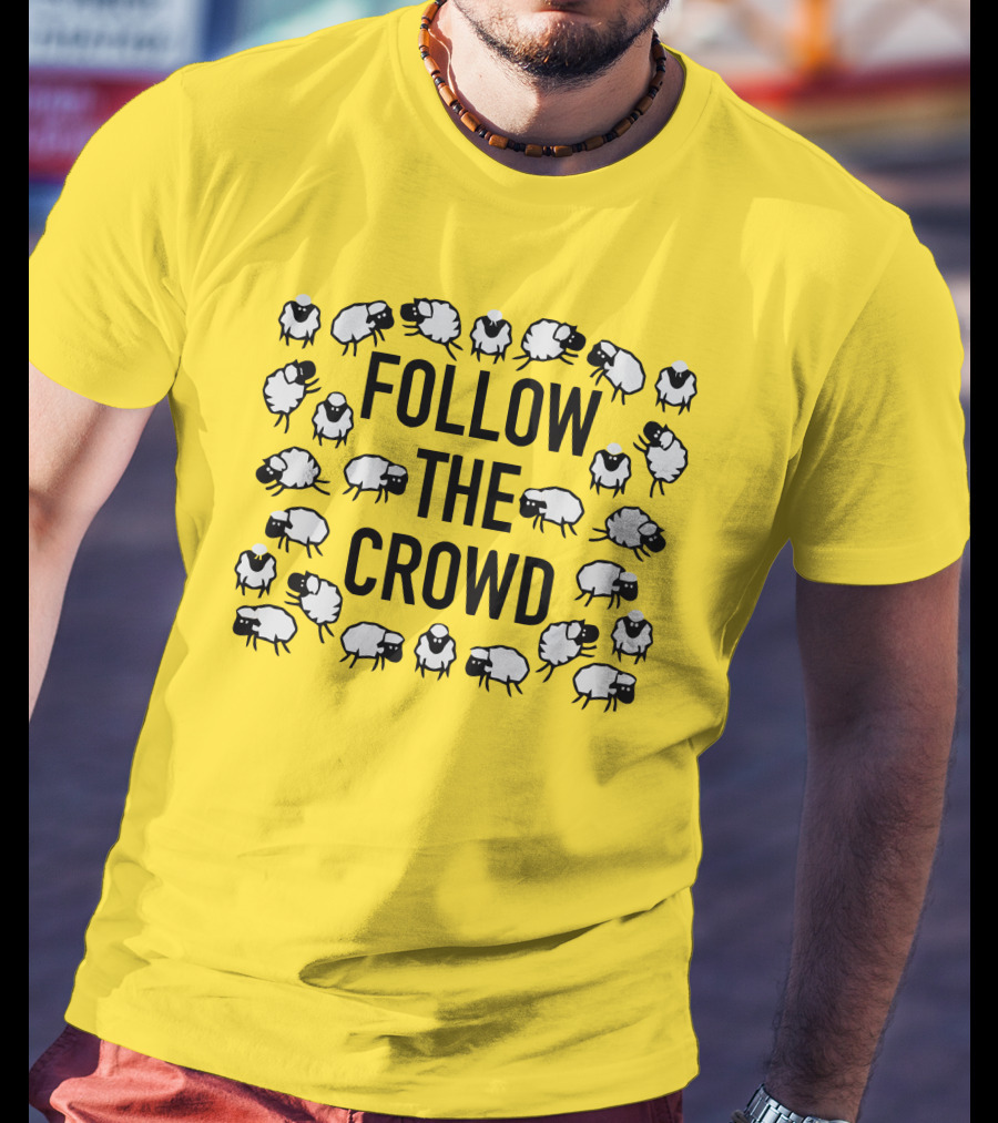 Follow The Crowd Vlog Creations Sheep T-Shirt