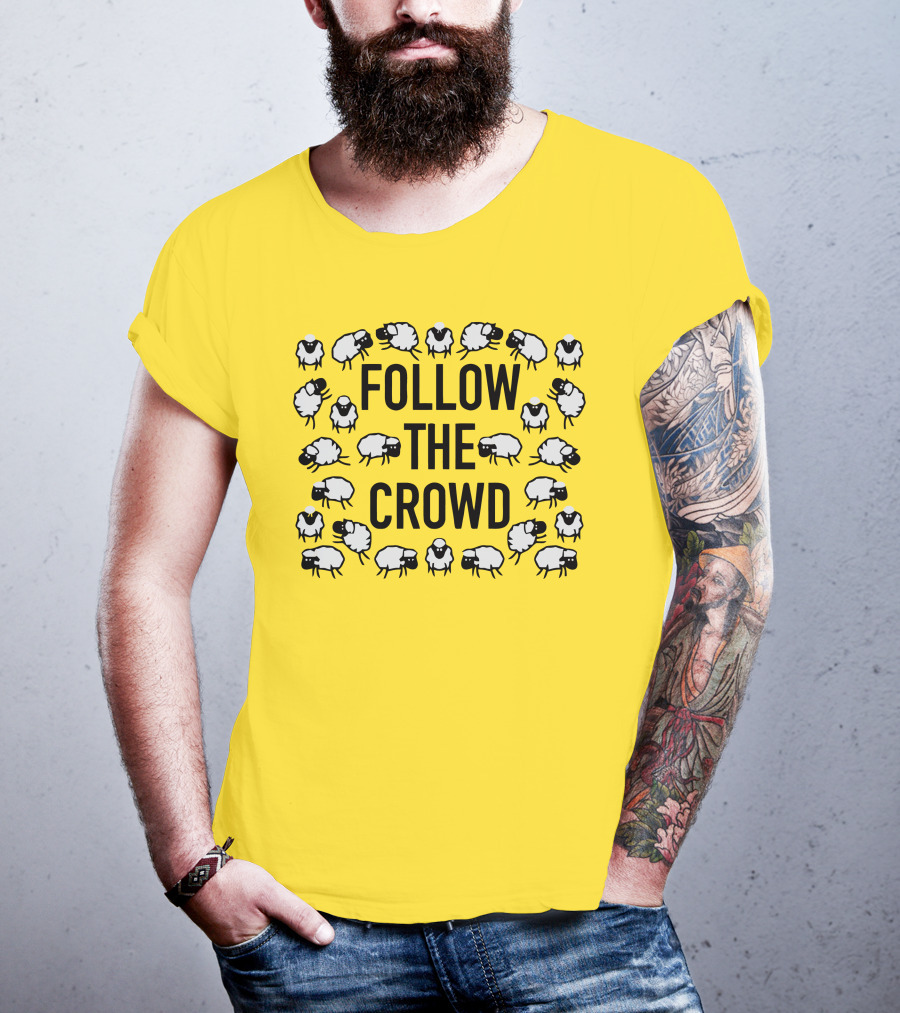 Follow The Crowd Vlog Creations Sheep T-Shirt