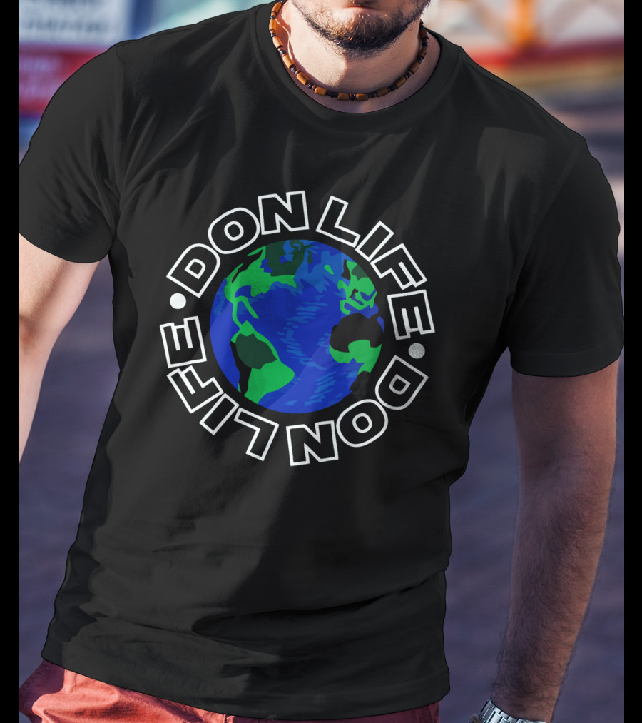 Don Life Earth Motif Global T-Shirt