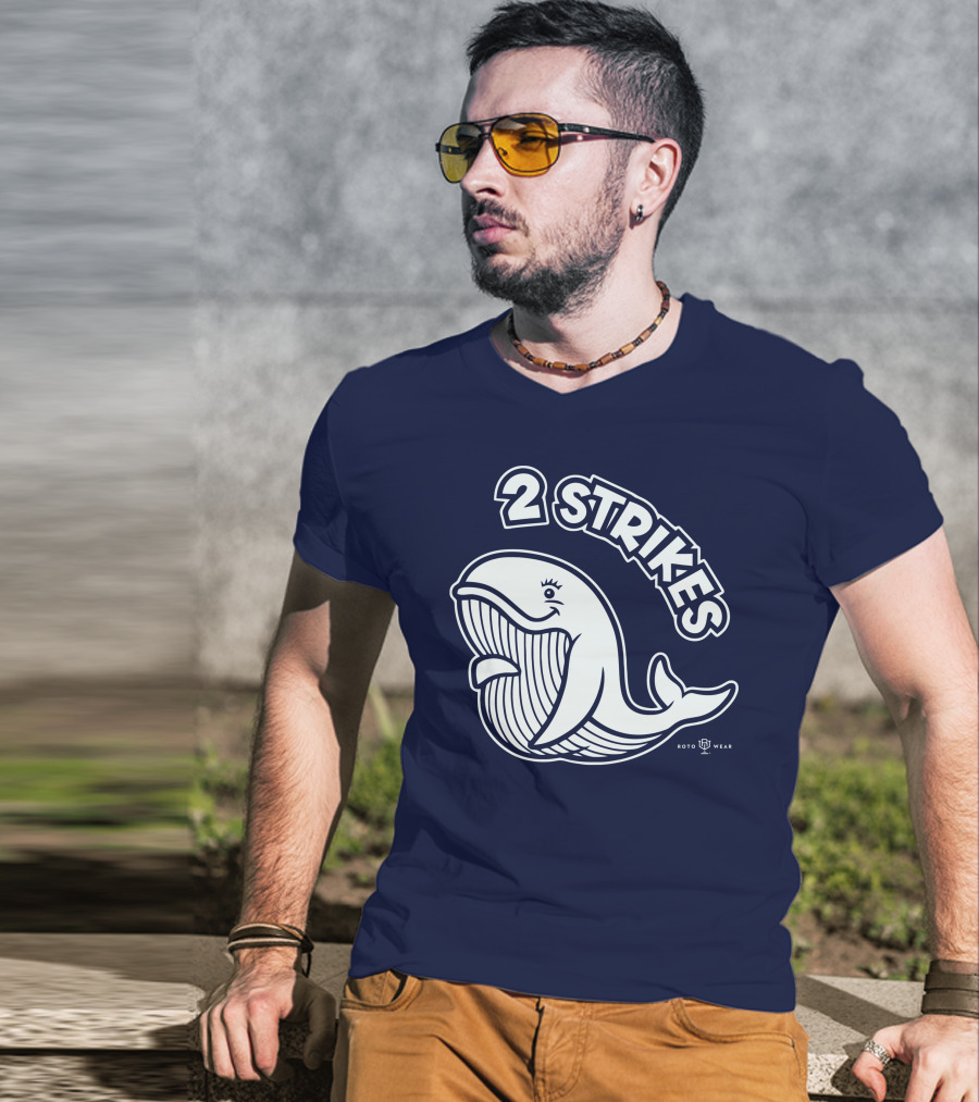 2 Strikes Roto Wear Whale T-Shirt