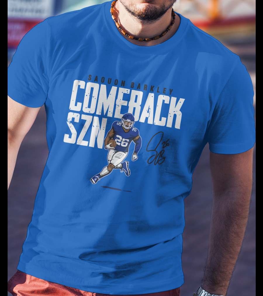 Saquon Barkley Comeback SZN 26 Football T-Shirt
