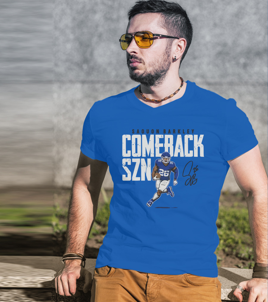 Saquon Barkley Comeback SZN 26 Football T-Shirt