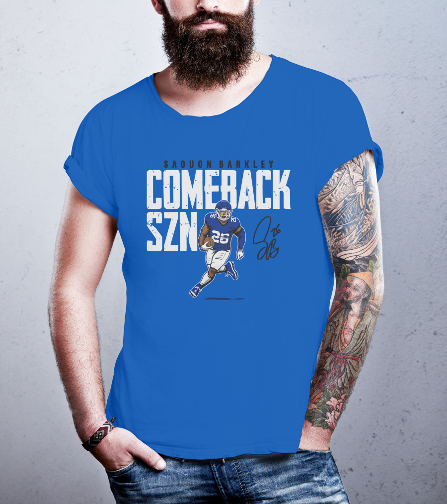 Saquon Barkley Comeback SZN 26 Football T-Shirt