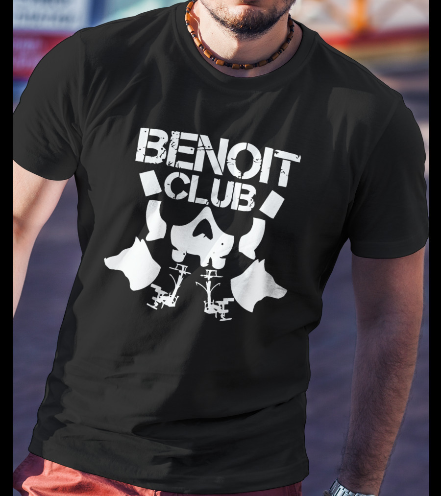 Benoit Club Skull And Wolves T-Shirt