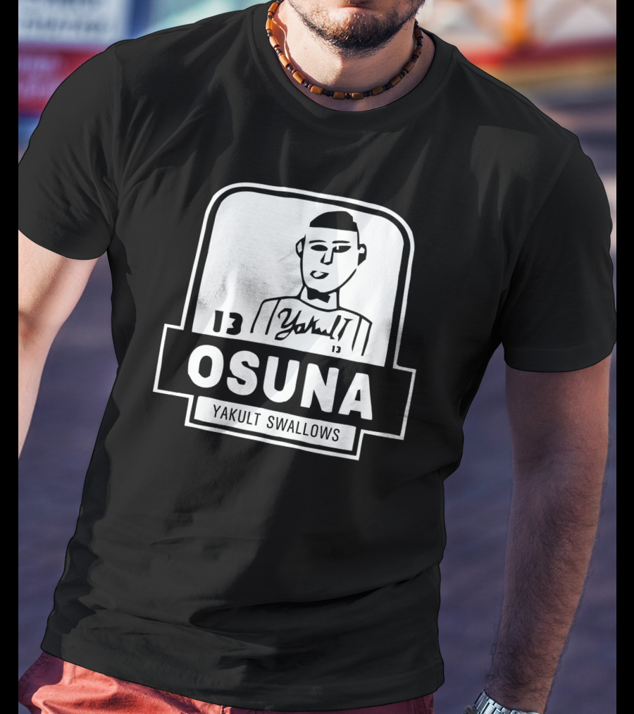 Jose Osuna Number 13 Yakult Swallows Baseball T-Shirt