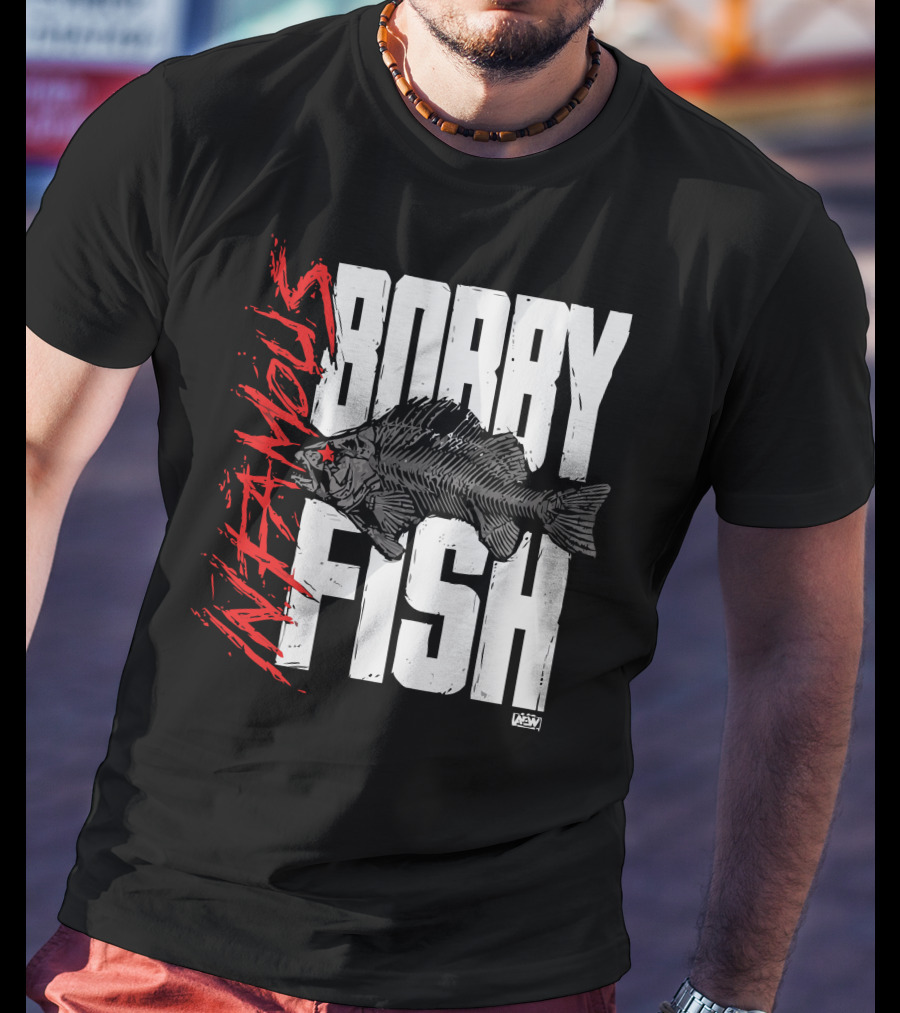 Bobby Fish Infamous AEW Red Star T-Shirt
