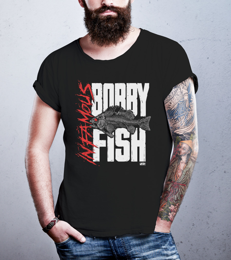 Bobby Fish Infamous AEW Red Star T-Shirt