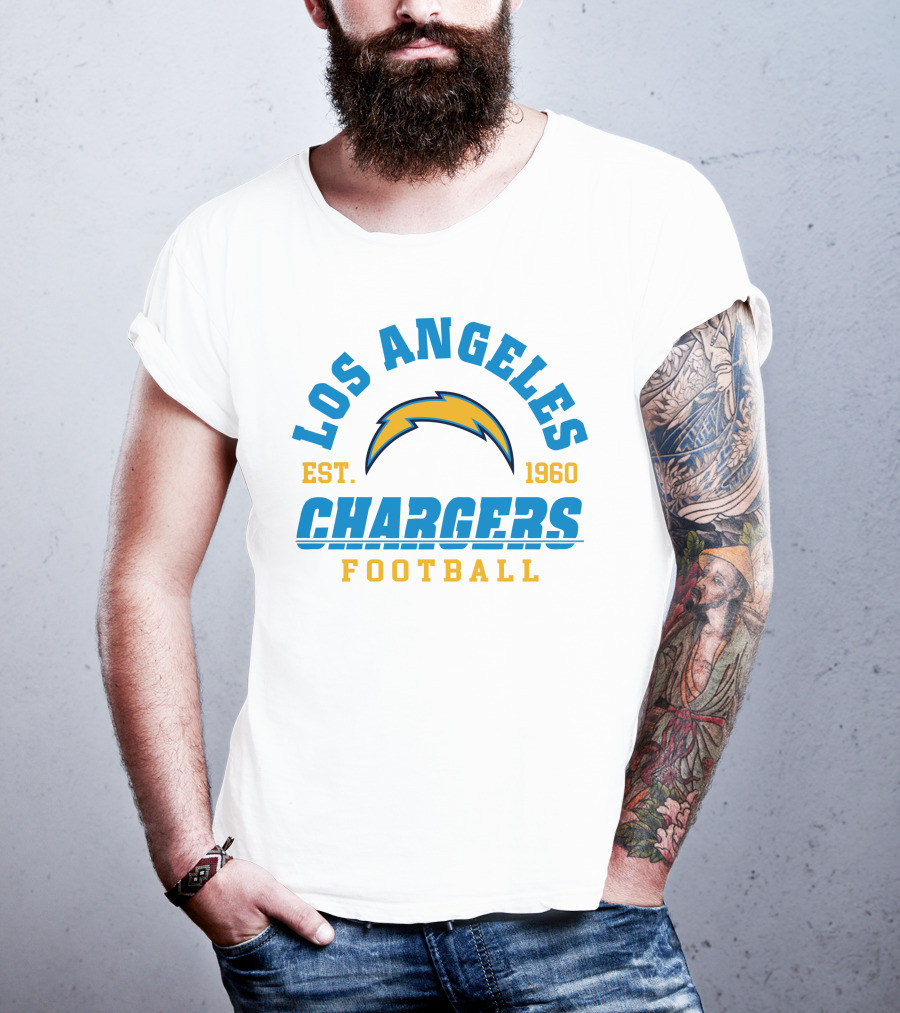 Los Angeles Chargers Est. 1960 Football T-Shirt