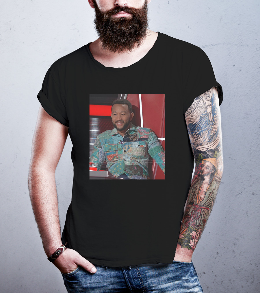 John Legend Patchwork Style On The Voice T-Shirt