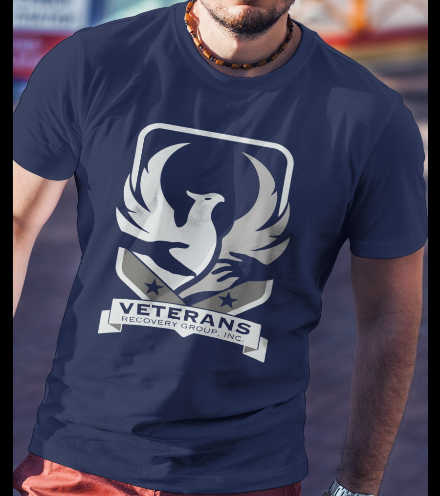 VETERANS RECOVERY GROUP INC Eagle Crest Badge T-Shirt