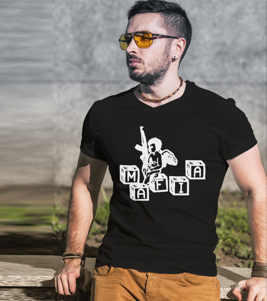 Kai Cenat Mafia Cherub Blocks T-Shirt