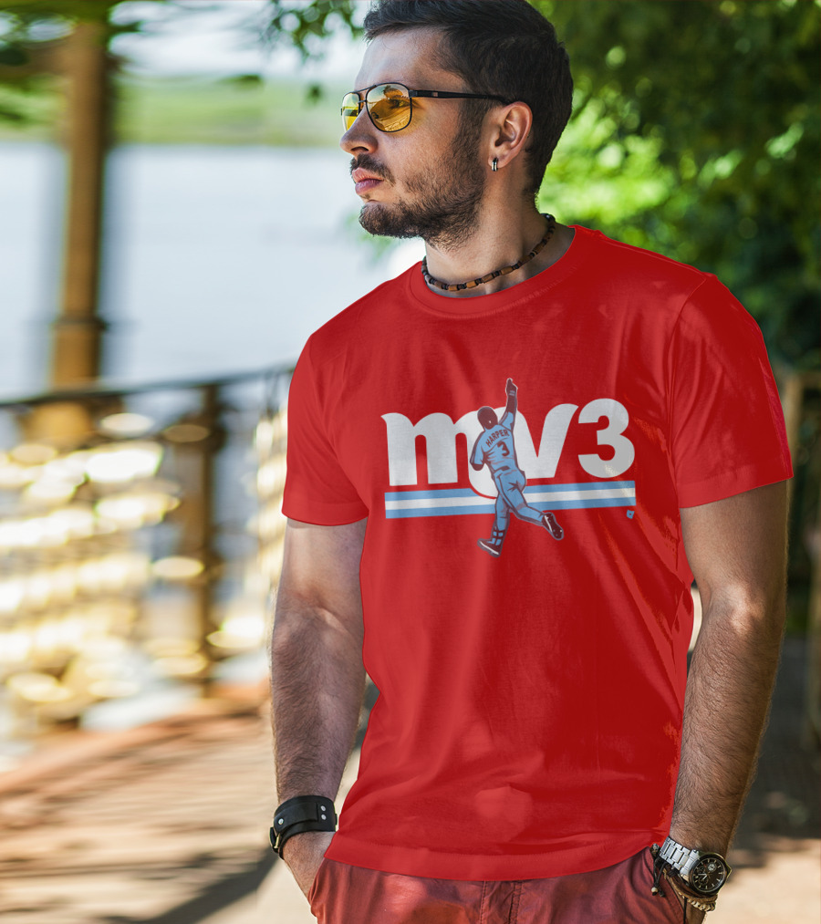 Mv3 Bryce Harper Athletic Tribute Jumping T-Shirt