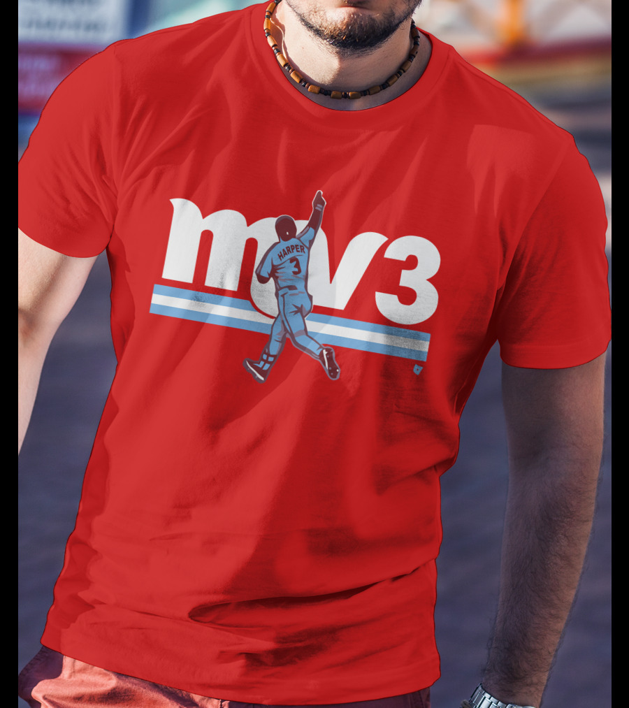 Mv3 Bryce Harper Athletic Tribute Jumping T-Shirt