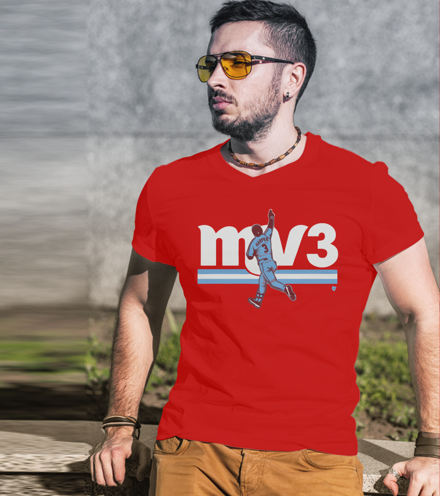 Mv3 Bryce Harper Athletic Tribute Jumping T-Shirt