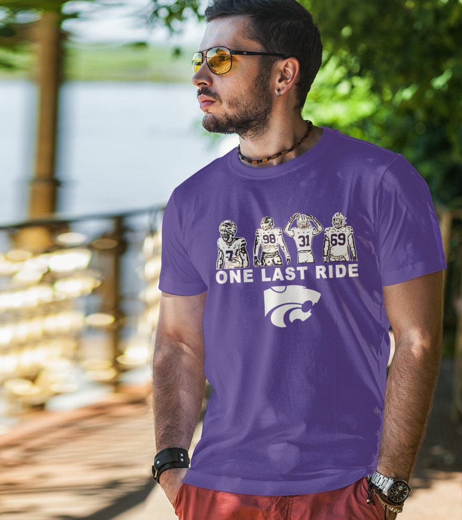 K-State Football One Last Ride Wildcats Players T-Shirt