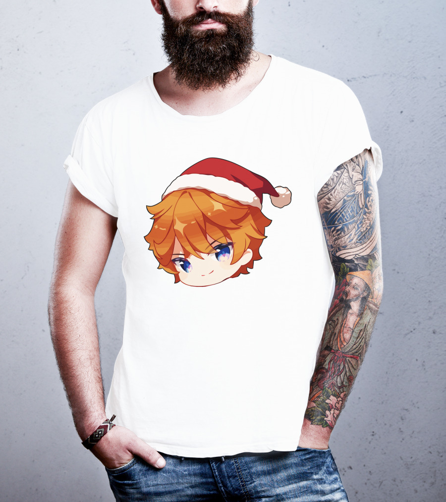 Griffin Burns Chibi Childe Xmas Santa Hat T-Shirt